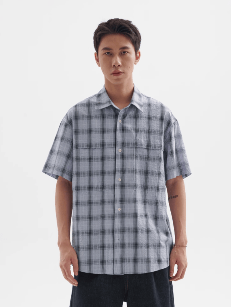 レトロチェックシャツ メンズ レディース 綿100% 長袖｜Retro Check SHIRT N5370 - メンズファッション通販 NNine(ナイン)