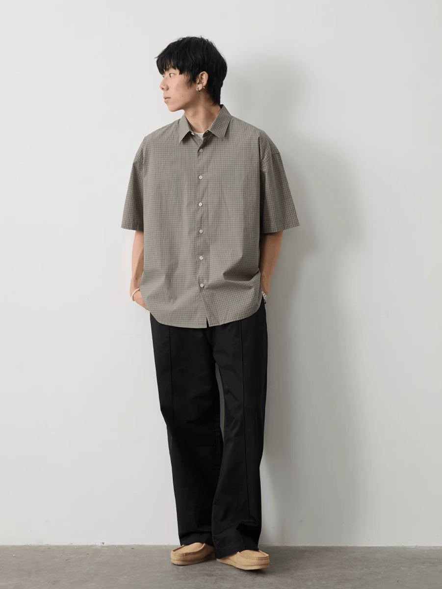 レトロリトルチェックシャツ メンズ レディース 綿100% 長袖｜Retro Little Check SHIRT N5400 - メンズファッション通販 NNine(ナイン)