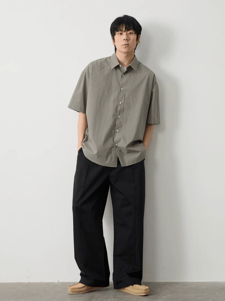 レトロリトルチェックシャツ メンズ レディース 綿100% 長袖｜Retro Little Check SHIRT N5400 - メンズファッション通販 NNine(ナイン)