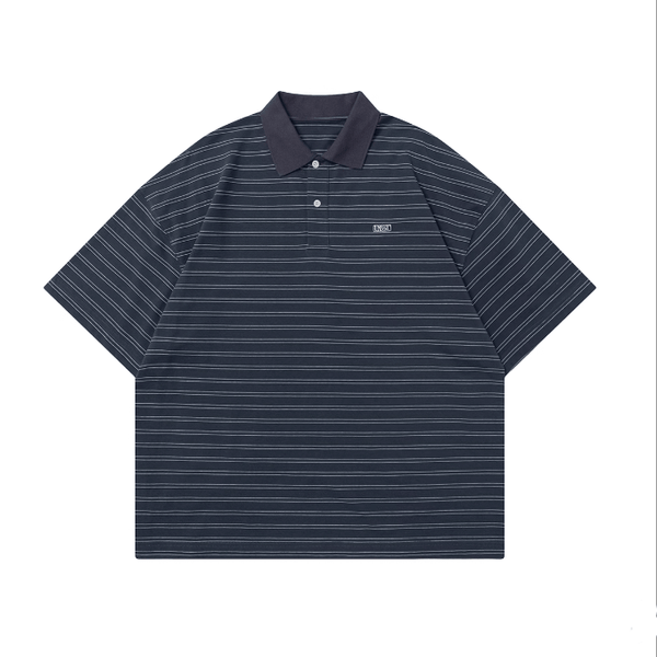 ストライプポロシャツ コットン100% / Striped Polo Shirt N5515 - ファッション通販NNine（ナイン）