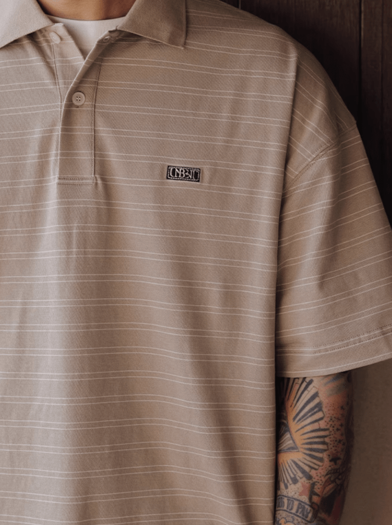 ストライプポロシャツ コットン100% / Striped Polo Shirt N5515 - ファッション通販NNine（ナイン）