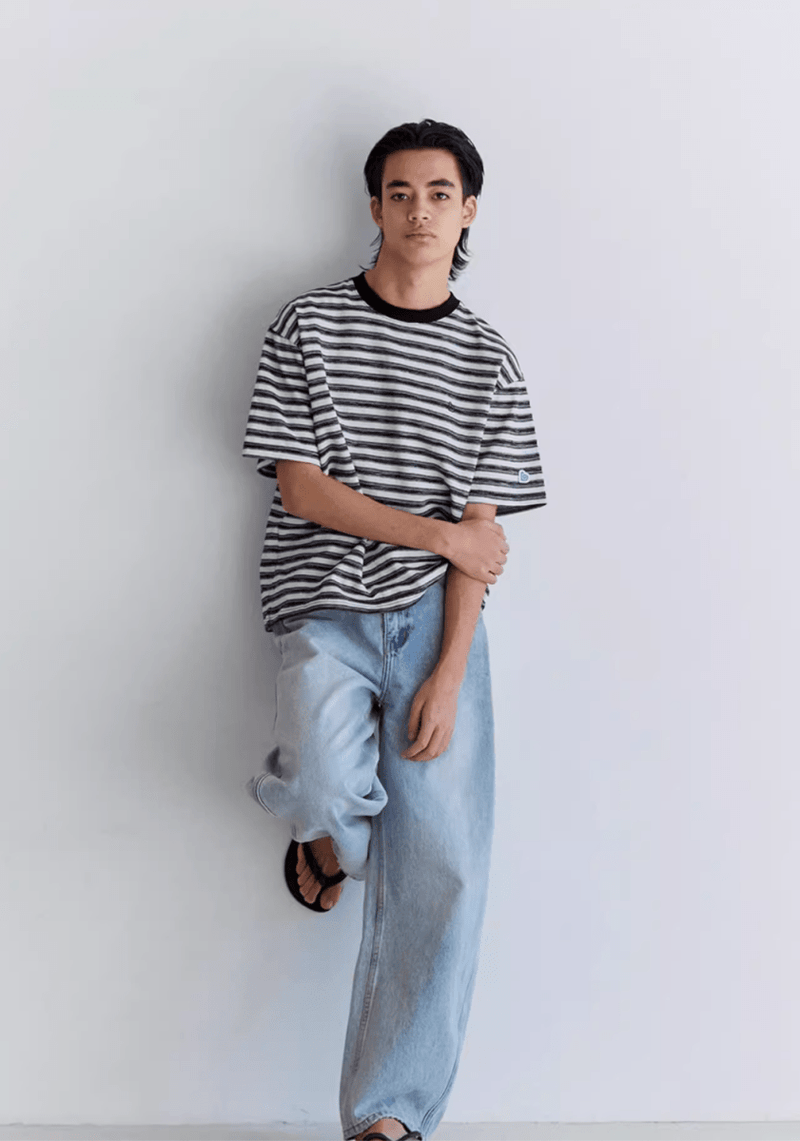 【爽やか定番】メンズ コットン100% ボーダーTシャツ 半袖 夏 | CLASSIC BORDER T - SHIRT N5219 - ファッション通販 NNine(ナイン)