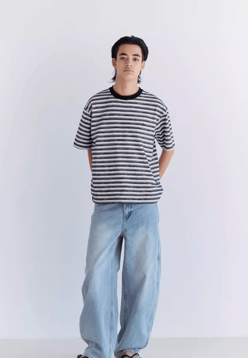 【爽やか定番】メンズ コットン100% ボーダーTシャツ 半袖 夏 | CLASSIC BORDER T - SHIRT N5219 - ファッション通販 NNine(ナイン)