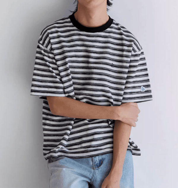 【爽やか定番】メンズ コットン100% ボーダーTシャツ 半袖 夏 | CLASSIC BORDER T - SHIRT N5219 - ファッション通販 NNine(ナイン)