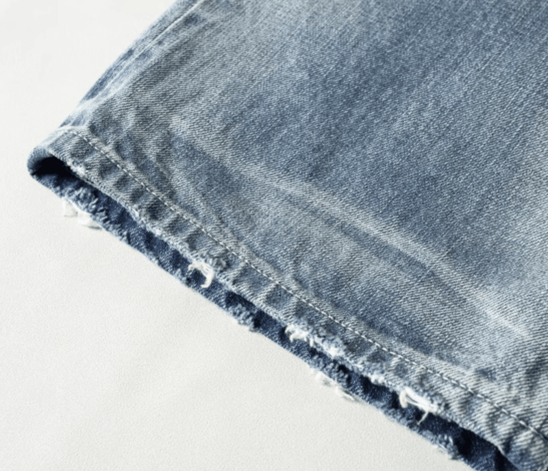 ウォッシュストレートデニムパンツ コットン100% / Washed Straight Denim N5500 - ファッション通販NNine（ナイン）