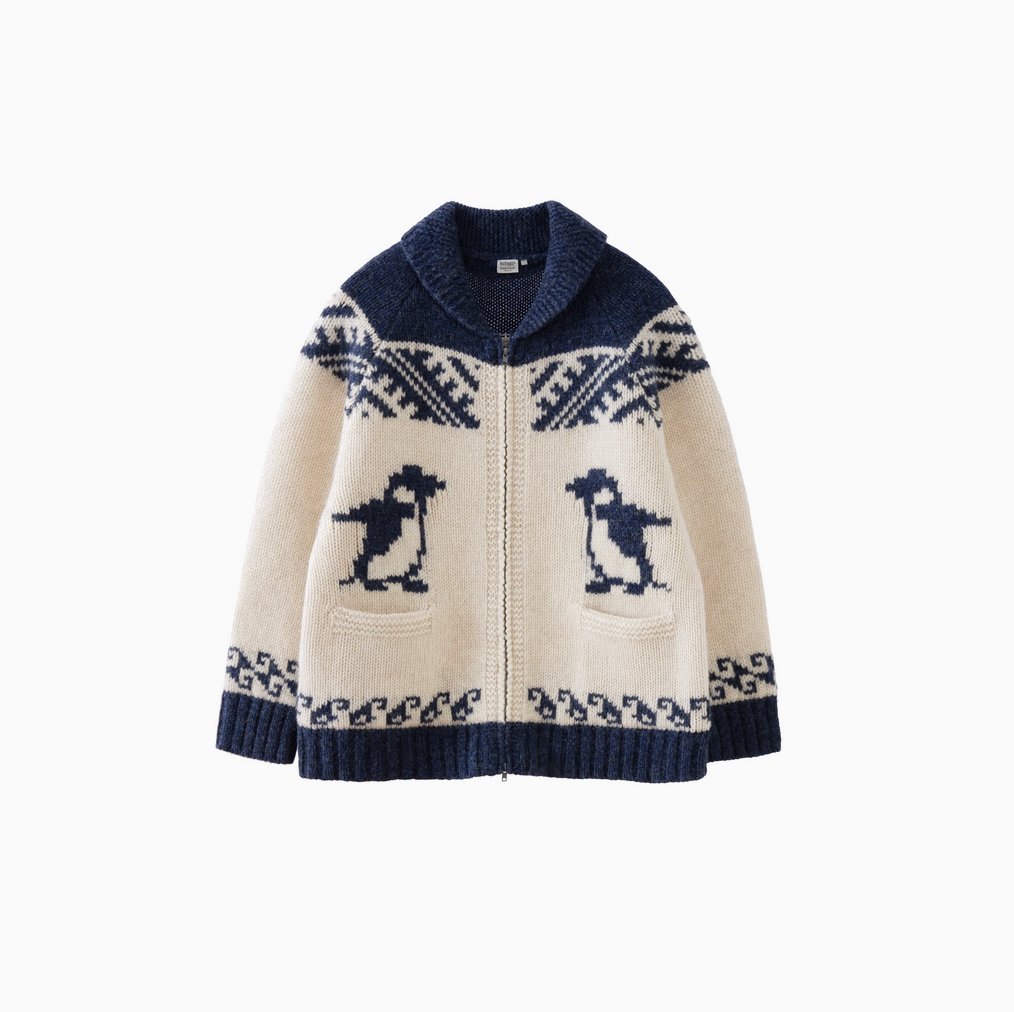 【ウール100%】nordic penguin cardigan N4611 - NNine
