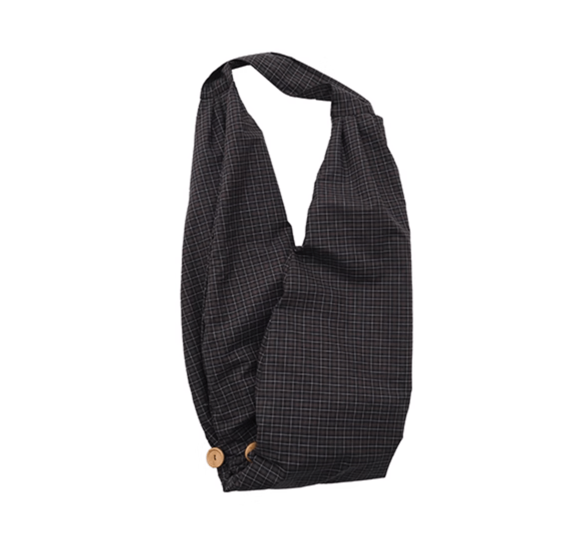 レトロチェッククロスボディバッグ メンズ レディース 綿100%｜Retro Check Crossbody BAG N5346 - メンズファッション通販 NNine(ナイン)