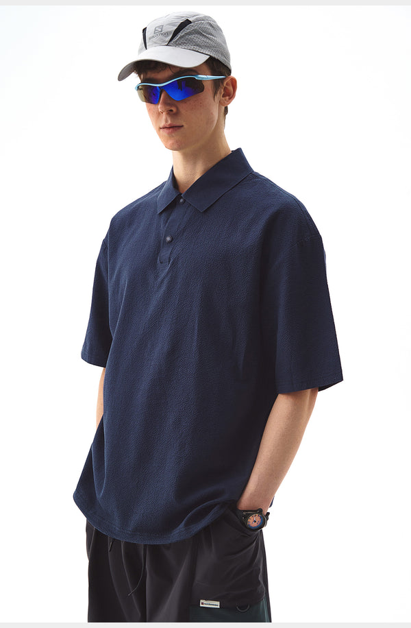 Navy Blue Mountain Polo Shirt N3779
