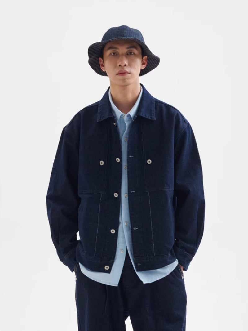 【12oz】short denim jacket N4340 - NNine