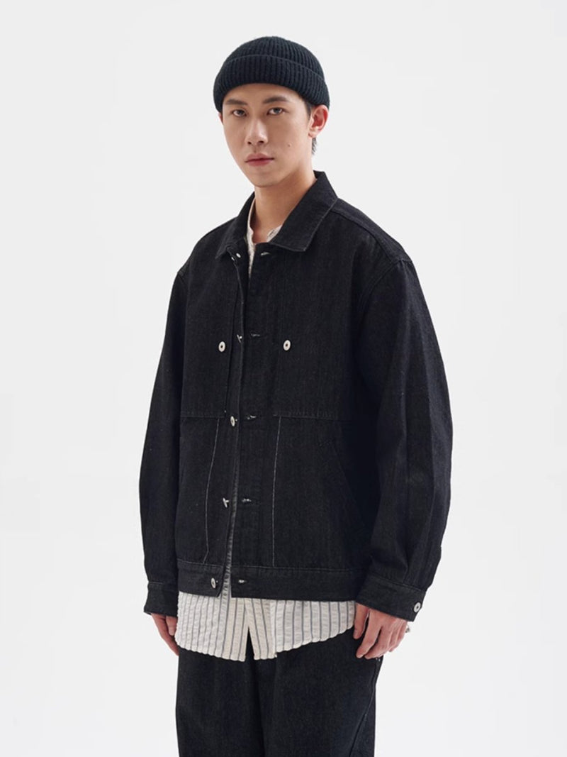 【12oz】short denim jacket N4340 - NNine