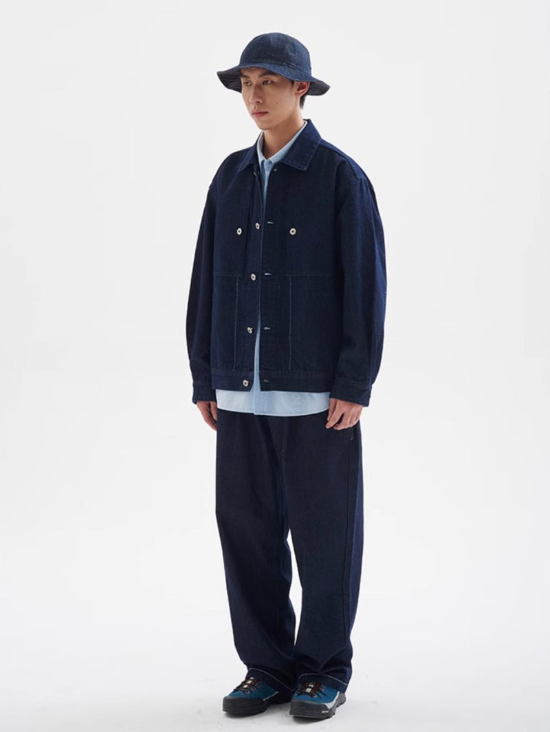 【12oz】short denim jacket N4340 - NNine