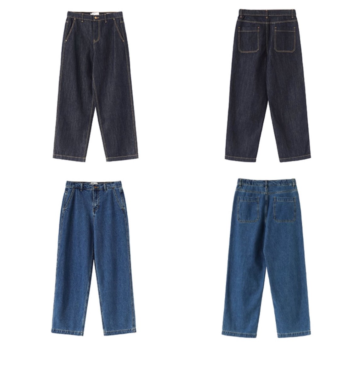 13.2oz・ソリッドウォッシュ・リジッドワイドデニム　N6228 - ファッション通販NNine（ナイン）