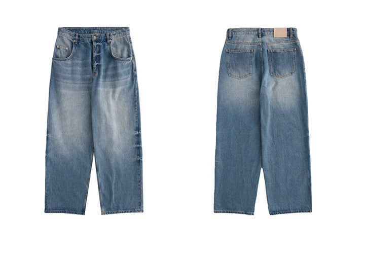 【13.2oz】straight denim pants / 1980Sウォッシュデニム N3800 - NNine