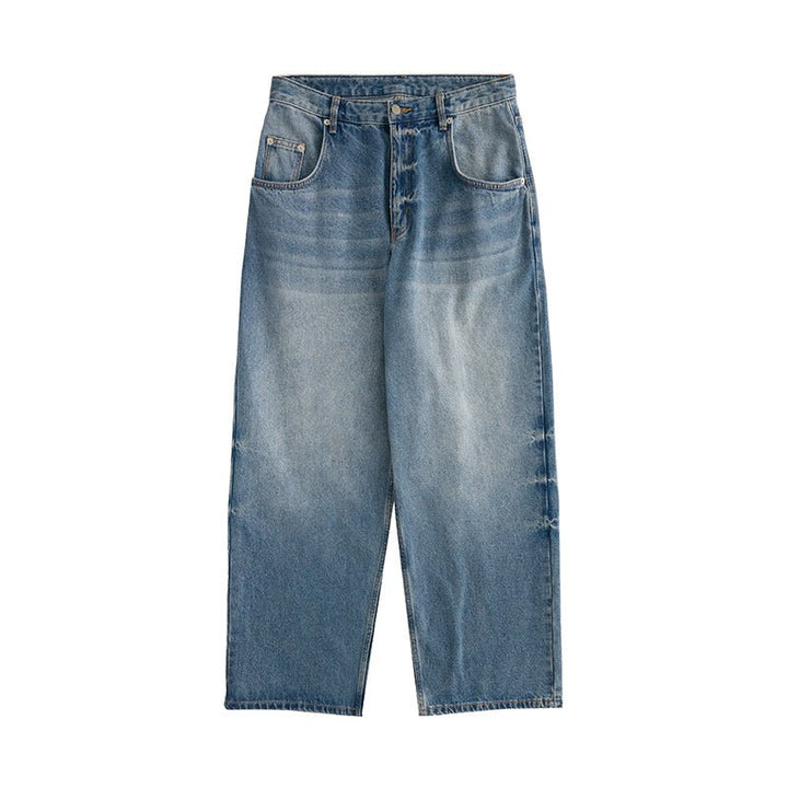 【13.2oz】straight denim pants / 1980Sウォッシュデニム N3800 - NNine