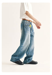 【13.2oz】straight denim pants / 1980Sウォッシュデニム N3800 - NNine