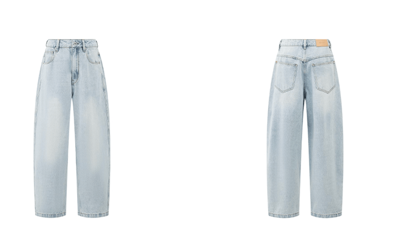 13.5oz アイスブルー・カーブワイドデニム N5578 - ファッション通販NNine（ナイン）