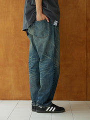 【13.5oz】crushed denim pants / 岡山デニム N3740 - NNine