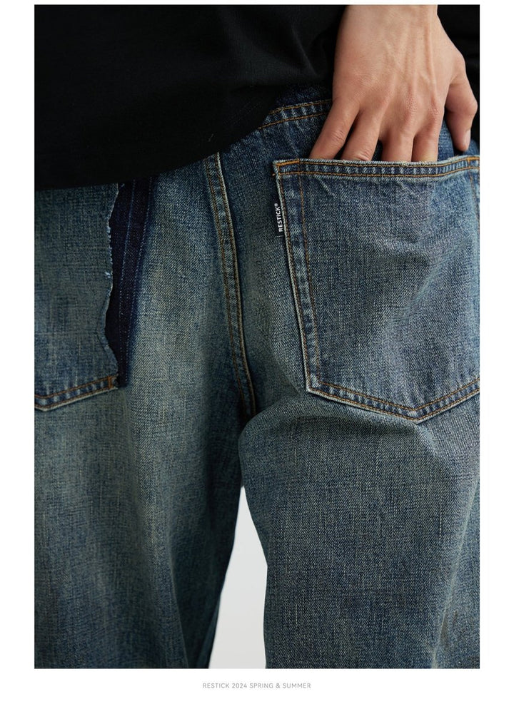 【13.5oz】crushed denim pants / 岡山デニム N3740 - NNine
