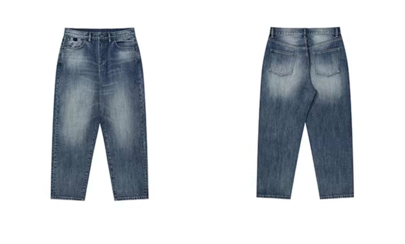 【13オンス】washed straight denim pants / ヘビーウエイトジーンズ N4077 - NNine