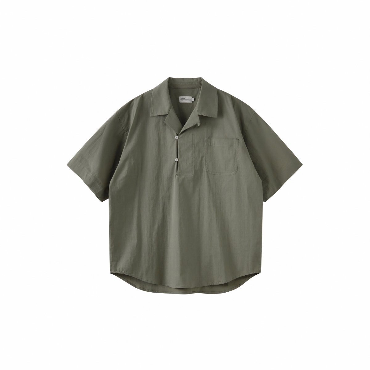 【148g】half open collar shirt N3349 - NNine