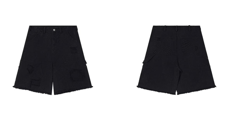 14oz crash short black pants N3992 - NNine