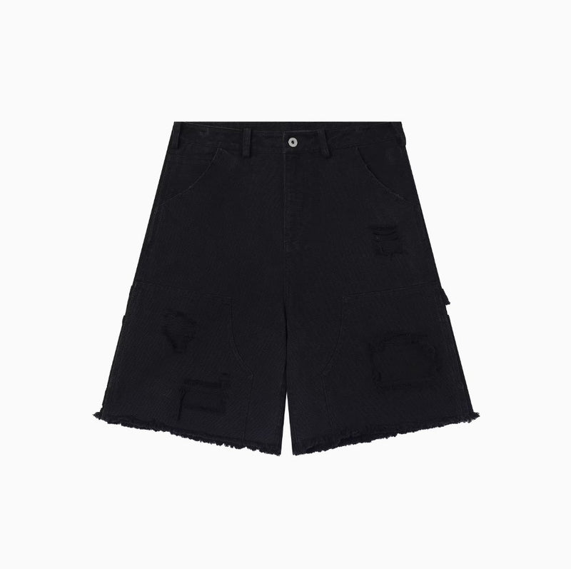 14oz crash short black pants N3992 - NNine