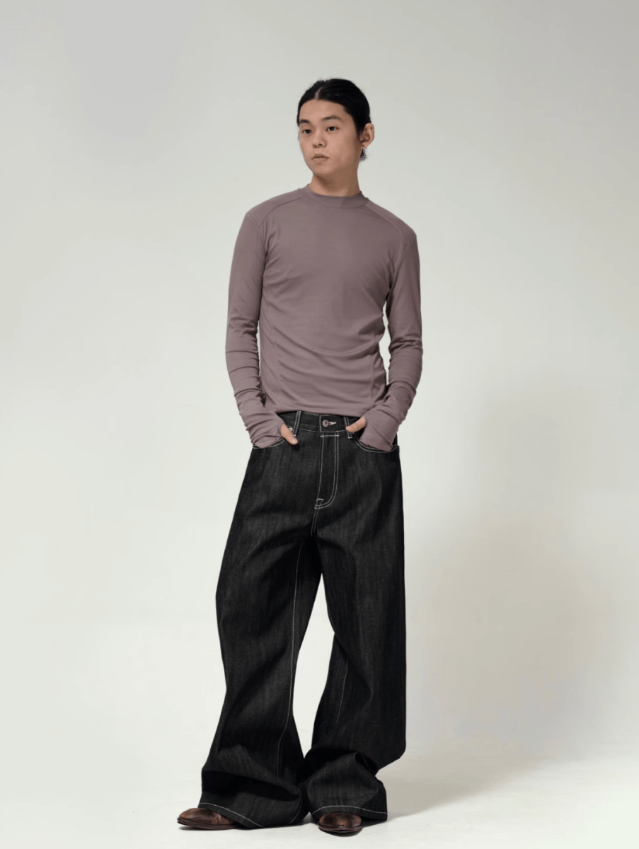 14oz リジッド・ワイドデニムパンツ / denim pants N5612 - ファッション通販NNine（ナイン）