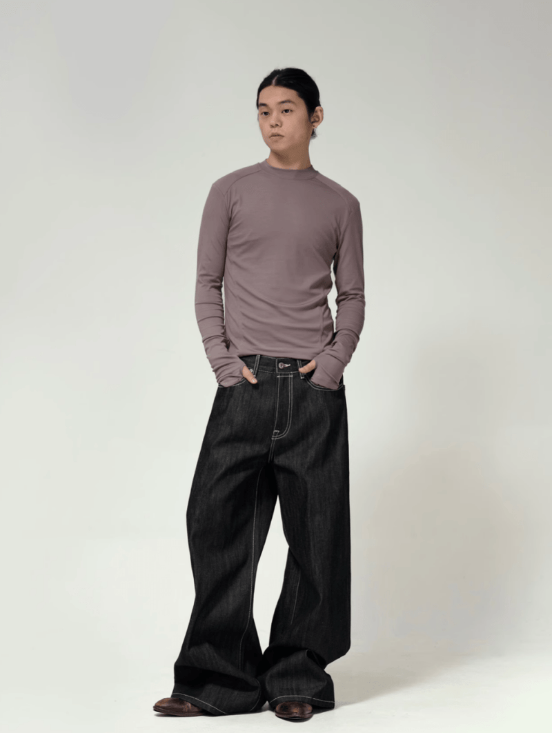 14oz リジッド・ワイドデニムパンツ / denim pants N5612 - ファッション通販NNine（ナイン）