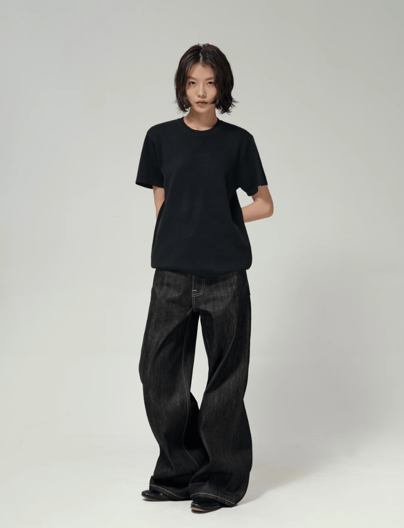 14oz リジッド・ワイドデニムパンツ / denim pants N5612 - ファッション通販NNine（ナイン）