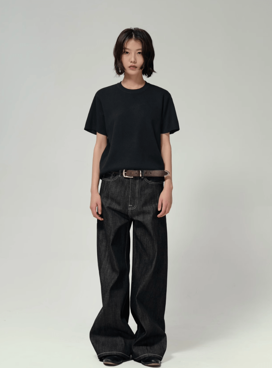 14oz リジッド・ワイドデニムパンツ / denim pants N5612 - ファッション通販NNine（ナイン）