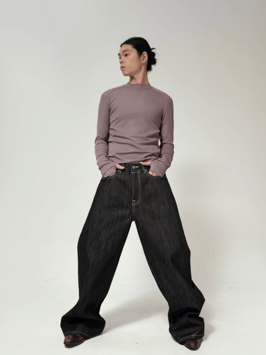 14oz リジッド・ワイドデニムパンツ / denim pants N5612 - ファッション通販NNine（ナイン）