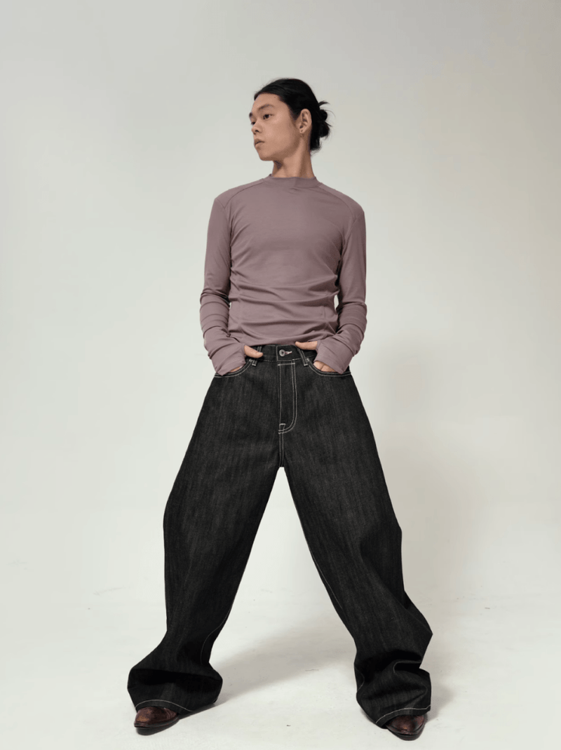 14oz リジッド・ワイドデニムパンツ / denim pants N5612 - ファッション通販NNine（ナイン）