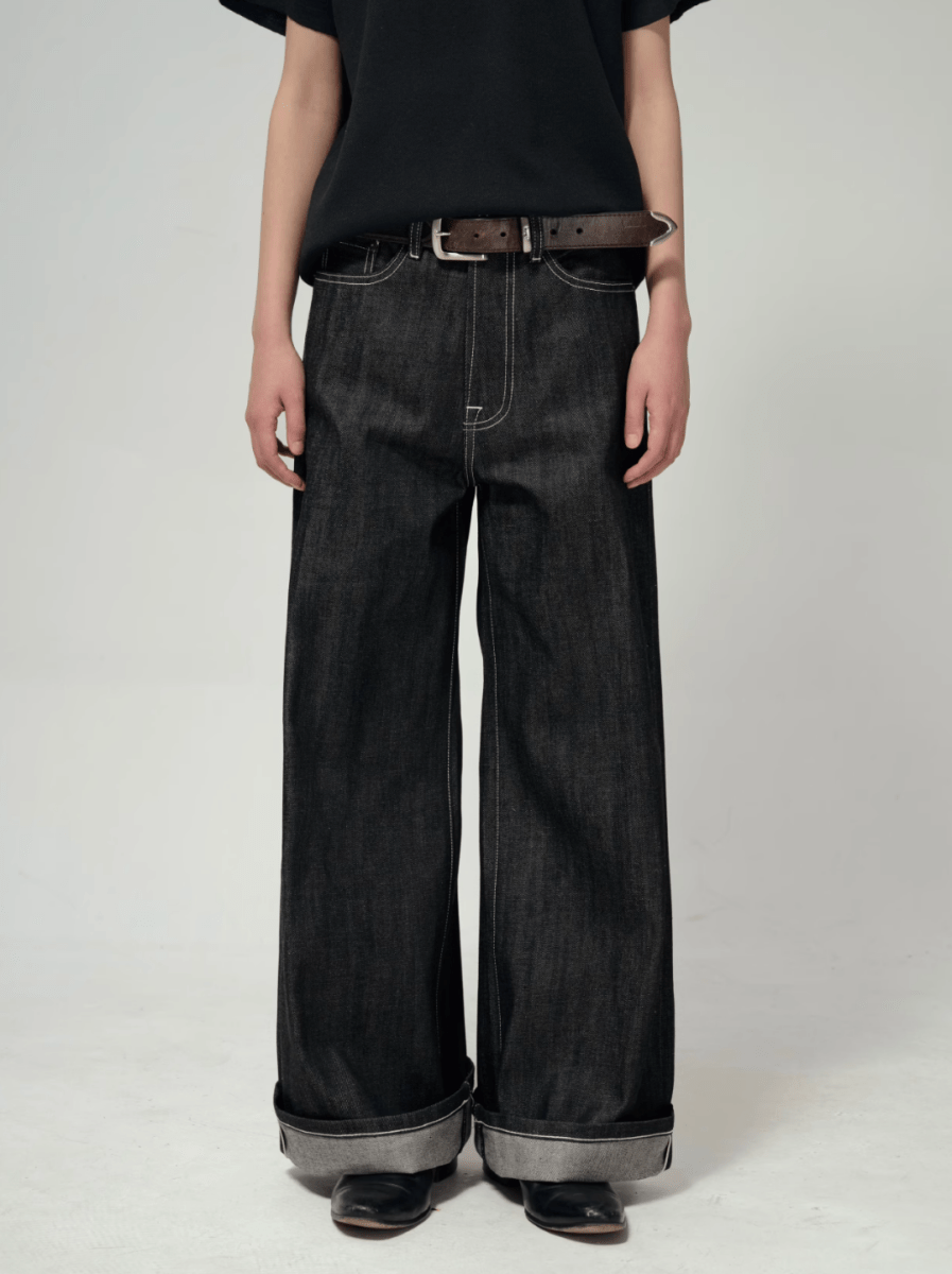 14oz リジッド・ワイドデニムパンツ / denim pants N5612 - ファッション通販NNine（ナイン）