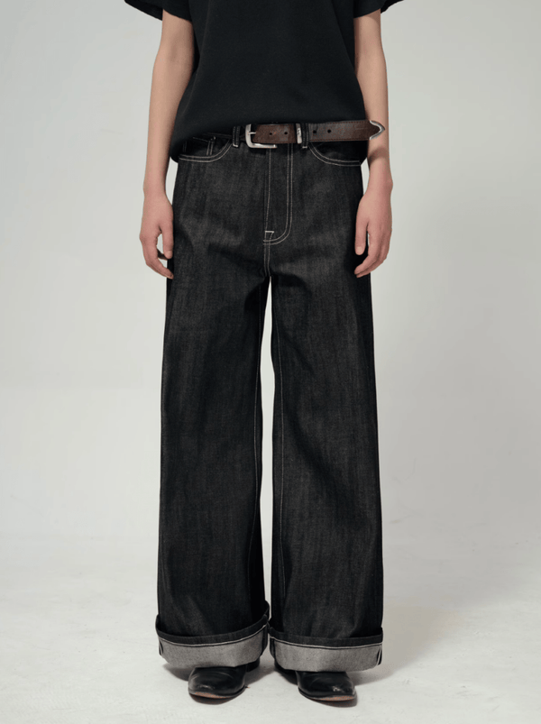 14oz リジッド・ワイドデニムパンツ / denim pants N5612 - ファッション通販NNine（ナイン）
