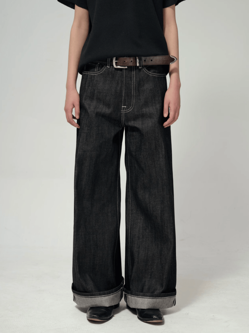 14oz リジッド・ワイドデニムパンツ / denim pants N5612 - ファッション通販NNine（ナイン）