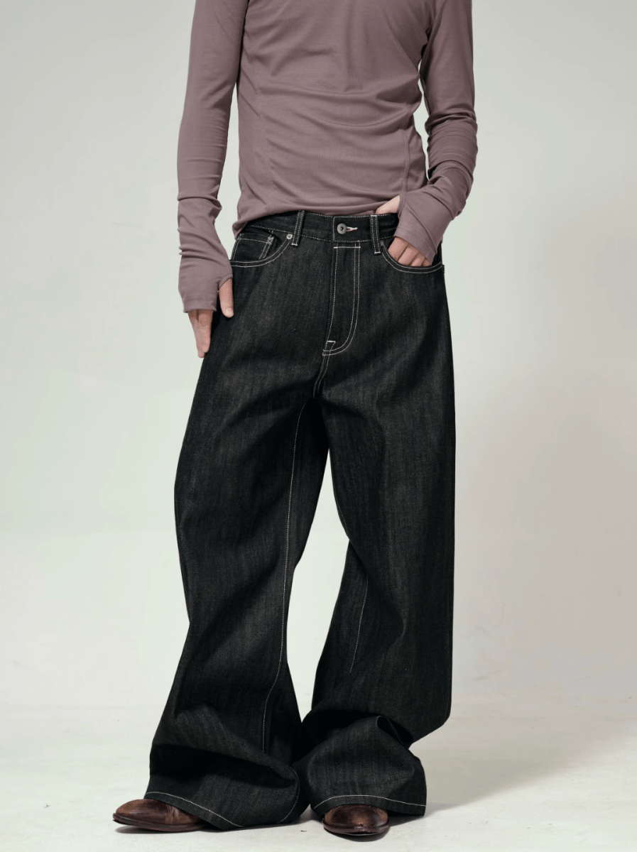 14oz リジッド・ワイドデニムパンツ / denim pants N5612 - ファッション通販NNine（ナイン）