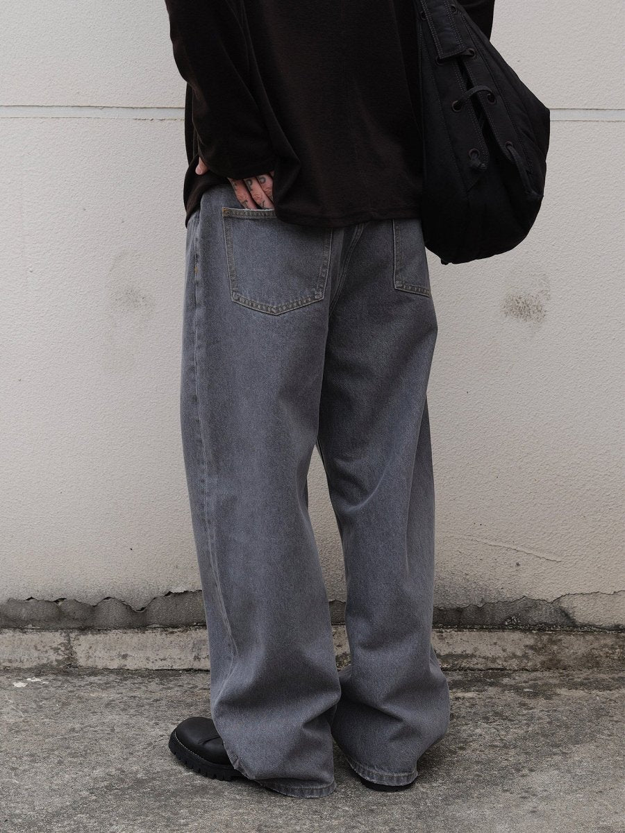 14oz グレーウォッシュ ストレートデニム　N6637 - ファッション通販NNine（ナイン）