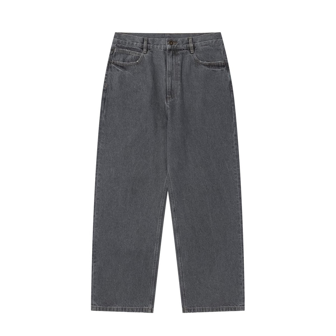 14oz グレーウォッシュ ストレートデニム N6637