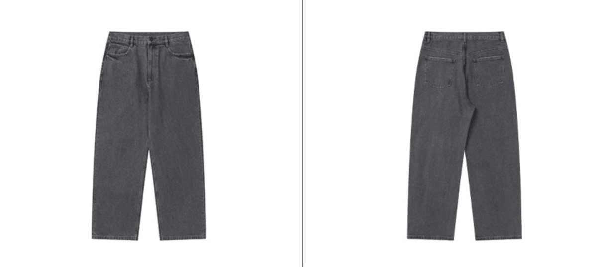 14oz グレーウォッシュ ストレートデニム　N6637 - ファッション通販NNine（ナイン）