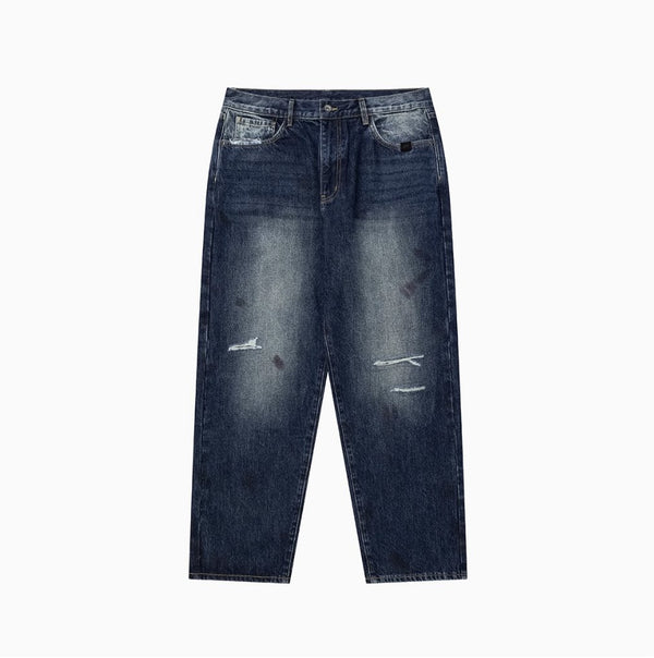 【14OZ】dirty indigo denim pants N4457 - NNine