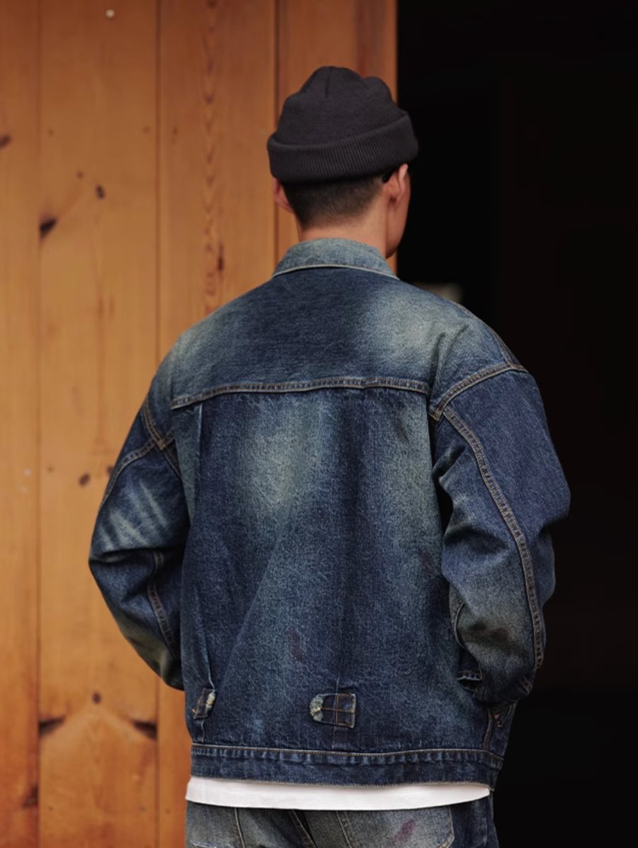 【14OZ】indigo wash denim jacket N4458 - NNine