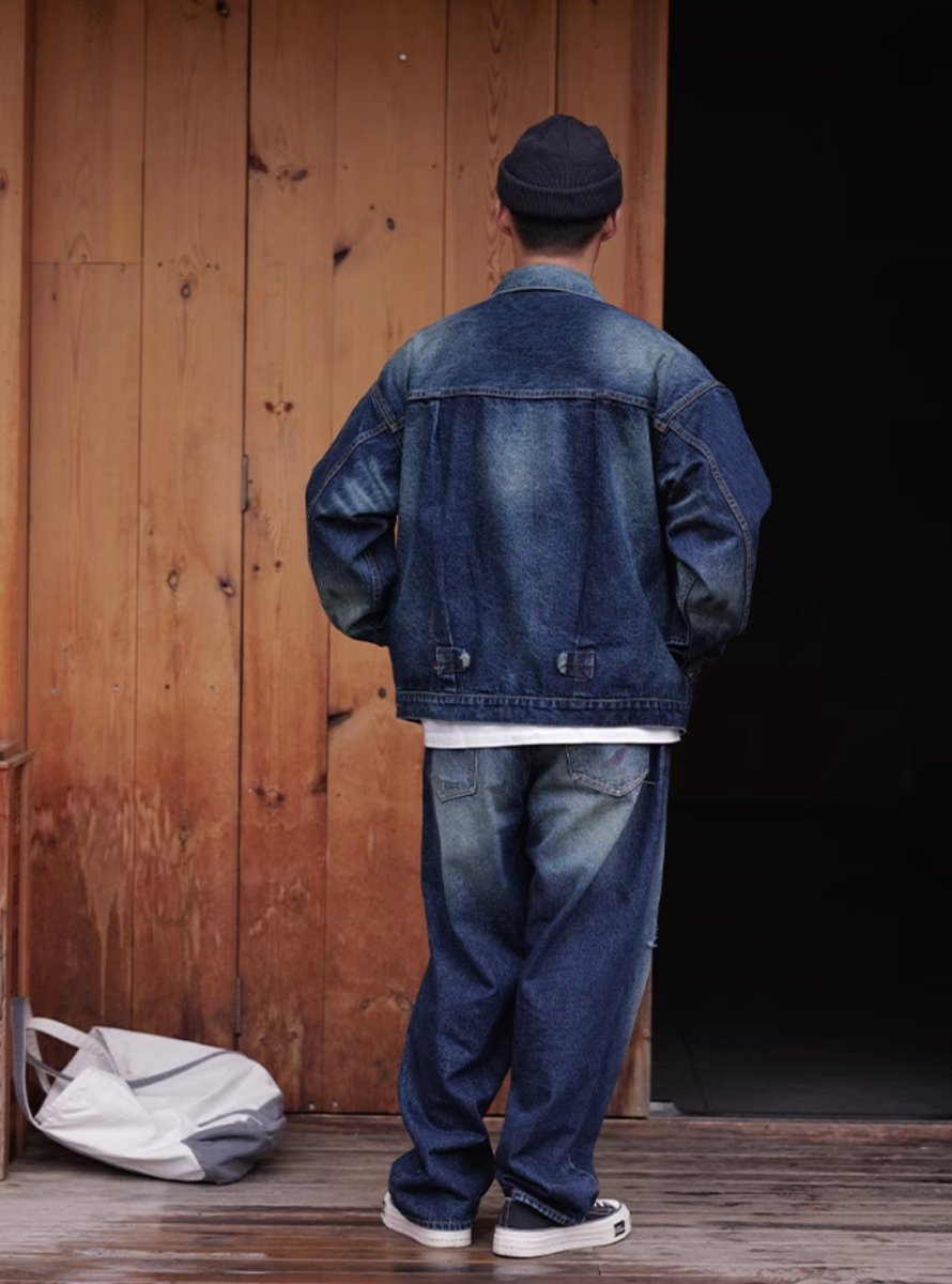 【14OZ】indigo wash denim jacket N4458 - NNine