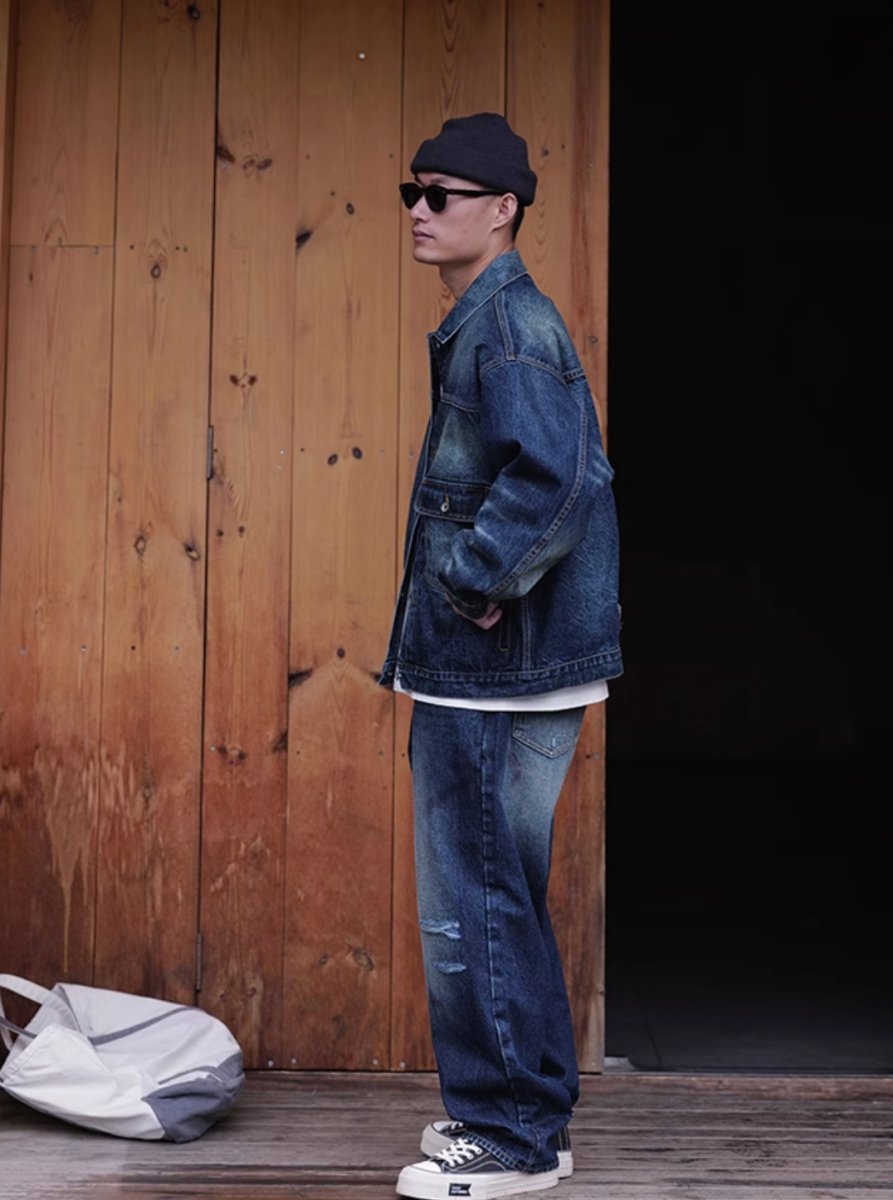 【14OZ】indigo wash denim jacket N4458 - NNine