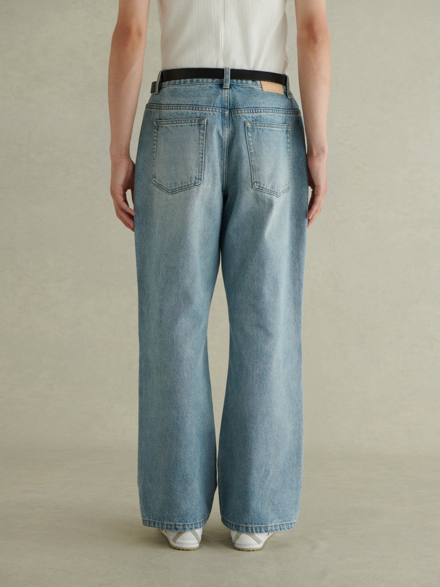 【14oz】light wash flare denim N3380 - NNine