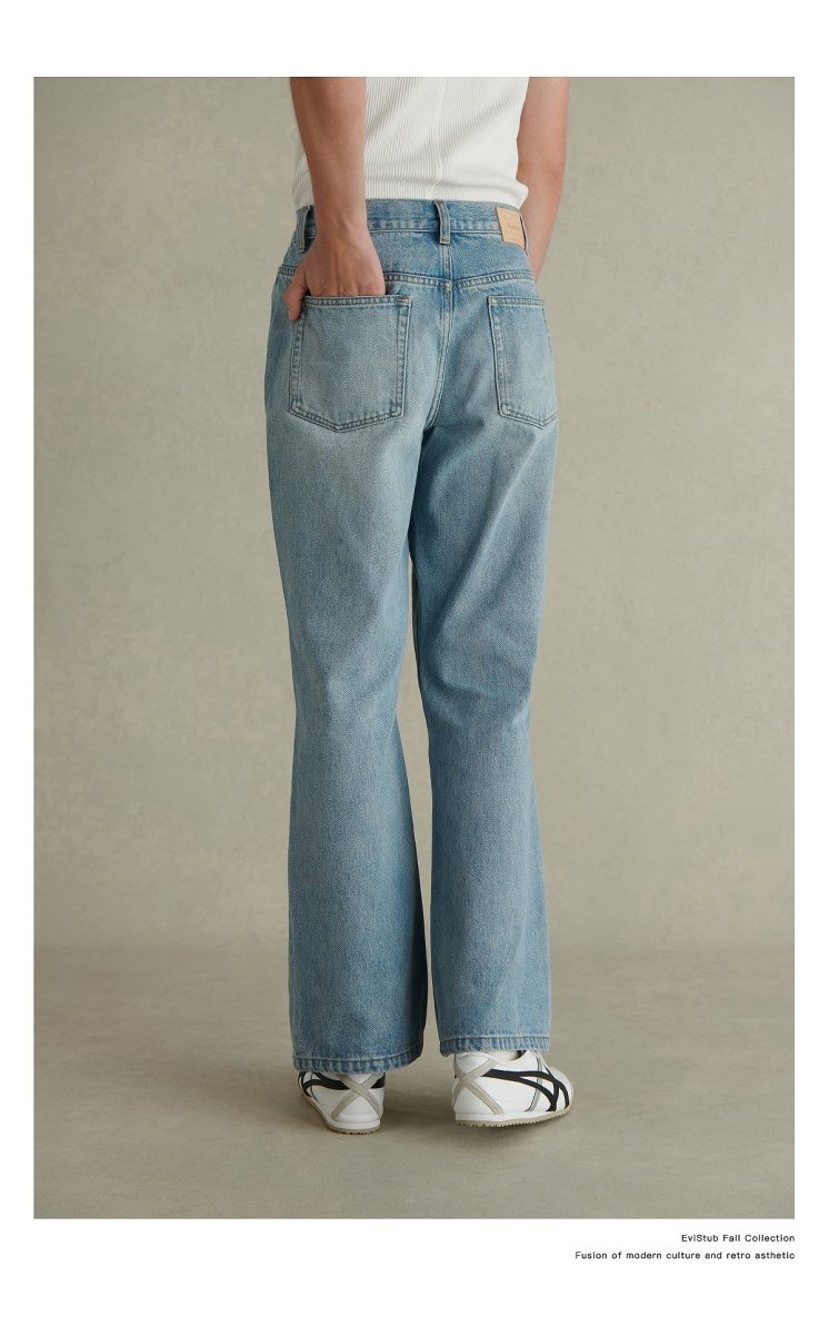 【14oz】light wash flare denim N3380 - NNine