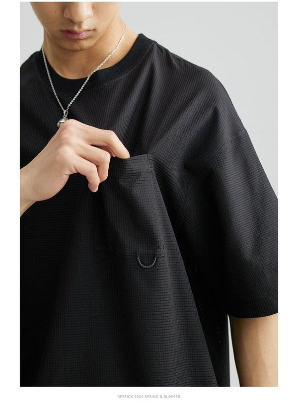 【150G】Hem rib pocket T-shirt N3576 - NNine