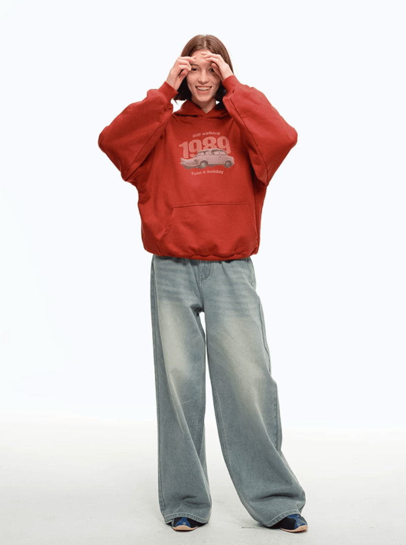 1989 printed hoodie N5136 - ファッション通販 NNine(ナイン)