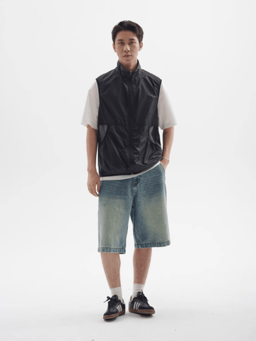 ナイロンノースリーブベスト軽量200g メンズ レディース 撥水 / Nylon