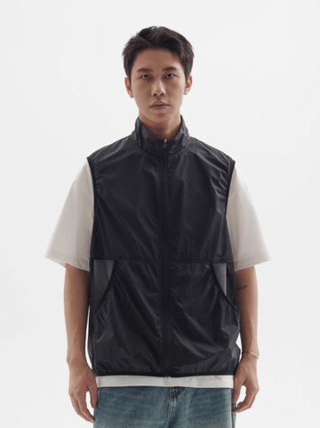 ナイロンノースリーブベスト軽量200g メンズ レディース 撥水 / Nylon