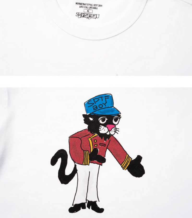 black panther print t-shirt   N3643